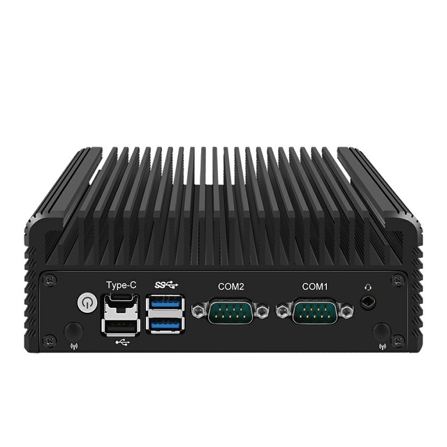 Dual LAN Dual HD-MI RS485 RS232 COM Ports 4G LTE Fanless Industrial Mini PC DDR4 Intel N150/N355 Embedded Linux Mini EU JP