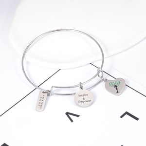 Pulsera de Acero Inoxidable Ajustable para Profesores y Consejeros Escolares, con Logotipo Grabado, Regalo, Nueva Joyería - Product Image 2