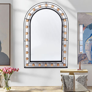 2025 miroir <span class=keywords><strong>de</strong></span> douche en ligne <span class=keywords><strong>pour</strong></span> raser les miroirs muraux en perles <span class=keywords><strong>de</strong></span> <span class=keywords><strong>bois</strong></span> encadrés noirs <span class=keywords><strong>pour</strong></span> le salon à domicile et l'hôtel Hilton <span class=keywords><strong>pour</strong></span> les décorations cosmétiques - Product Image 1