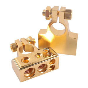 Screw <b>Terminals</b> Brass Battery <b>Terminal</b> Set With Accessories For Car Audio Installation - Product Image 5