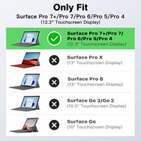 Étui de protection robuste MoKo avec béquille tout-en-un pour Microsoft Surface Pro 7 Plus/Pro7/Pro 6/Pro 5/Pro 4/ LTE