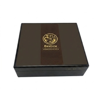 Coffret haut de gamme OEM en bois pour Bakhour et Oud - Fibre de carbone bicolore, insert EVA personnalisé pour huile de parfum, bois d'agar, brûleur d'encens