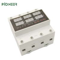 AVR-63 d'usine directe 4P 63A Rail Din triphasé 380V dispositif de protection de courant de surtension réglable numérique