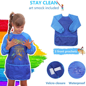 Juego de dibujo para niños, 28 piezas de lienzo, pinceles de caballete de mesa acrílicos y cubierta de arte impermeable, kit de suministros de Arte de paleta - Product Image 4