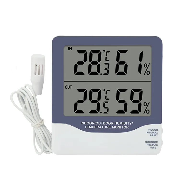 CH-927 Thermo-hygrometer Digital Analog Thermometer Indoor Outdoor Hygrometer Thermometer