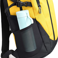 Sac à dos pour ordinateur portable en polyester imperméable et durable avec fermeture éclair, unisexe, pour l'université et les voyages