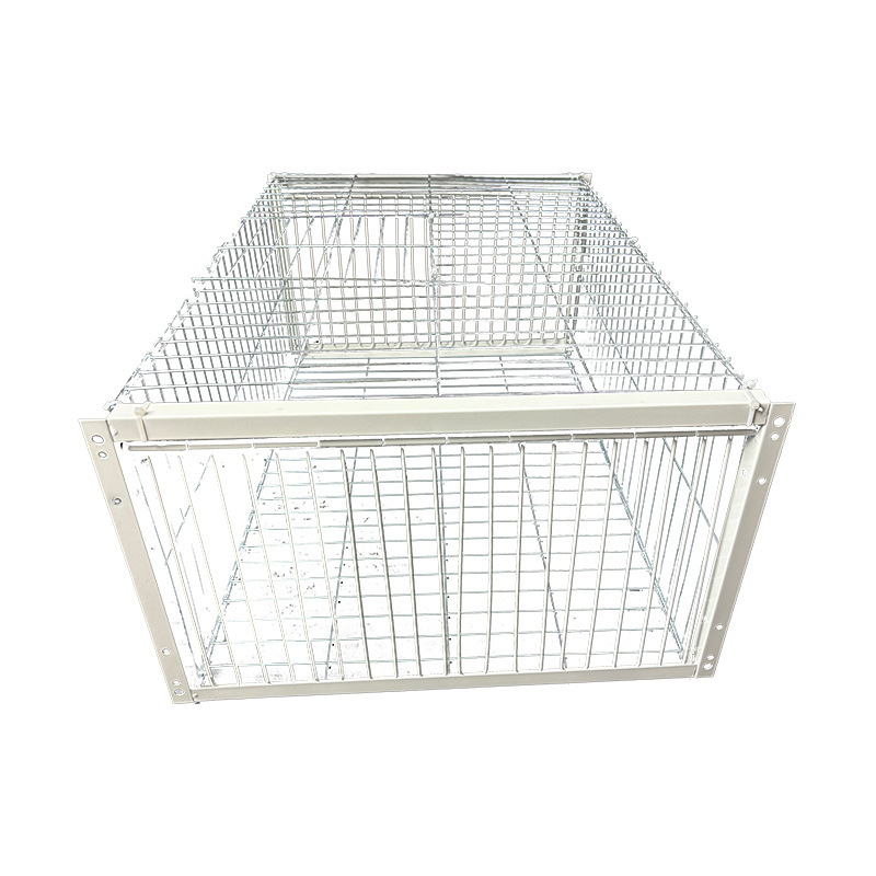 Portable Galvanized Iron Pigeon Cage Carrier – Double-Entrance Bird Transport Cage with Easy Assembly for All Seasons