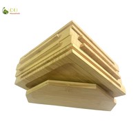 Planches de service à charcuterie en bois écologiques avec design classique et 4 sous-verres connectés – Présentoir à fromages