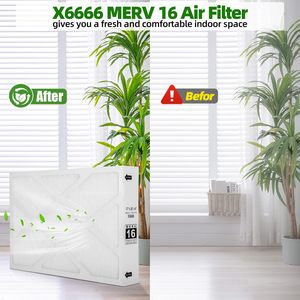 Filtre X6666 17x26x4 MERV16, remplacement pour PCO-12C <span class=keywords><strong>PureAir</strong></span>, adapté aux fours, à la climatisation, aux pompes à chaleur ou aux systèmes HVAC - Product Image 5