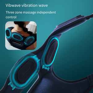 Cinturón masajeador de vibración de calor para aliviar el dolor muscular de espalda para hombres y mujeres, Corrector de postura de espalda para uso corporal - Product Image 2