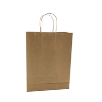 Sac en papier kraft personnalisé avec poignée Flexiloop, écologique, recyclable, impression numérique, logo, ruban noué pour l'emballage et le shopping