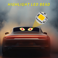 Nouvel écran LED pour voiture, lumière décorative universelle, lumière œil du diable, clignotante, multicolore, lumière ambiante USB, accessoires pour voiture