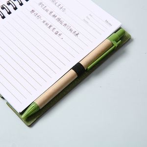 Wholesale Custom Logo <b>Mini</b> <b>Notebook</b> with Spiral Binding Kraft Paper Cover and Memo Sticky Notepad Includes Pen - Product Image 5