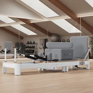 <span class=keywords><strong>Reformer</strong></span> de <span class=keywords><strong>Pilates</strong></span> Plegable de Aleación de Aluminio, Adecuado para Moldear el Cuerpo, <span class=keywords><strong>As</strong></span>í como para Estudios de Yoga y Gimnasios - Product Image 2