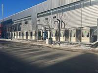 Unité de refroidissement par scroll à onduleur refroidie par air, pompe à chaleur R410A, 130 kW de refroidissement, 140 kW de chauffage, compresseur scroll à onduleur DC, en acier inoxydable