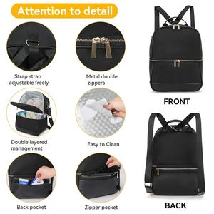 <span class=keywords><strong>Sac</strong></span> isotherme de biberon de mode écologique isolé pour travail de soins infirmiers pouvant contenir 6x9oz 20L grand <span class=keywords><strong>sac</strong></span> à dos de stockage de lait maternel 2-n-1 - Product Image 4