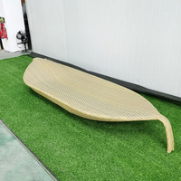 Fauteuil simple en rotin tressé résistant aux UV, design unique, portable, moderne, pour extérieur, hôtel, piscine, plage, cour, parc, chambre