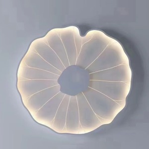 2023 New Chinese Style Ceiling Lamp Lotus <b>Leaf</b> Design Personalized Creative Decorative Wall Lamp Background Wall <b>Lighting</b> - Product Image 5