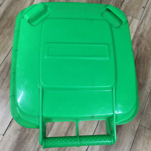 Poubelle extérieure grande capacité renforcée, 100L, poubelle sanitaire, en plastique, avec couvercle, 240L, poubelle de tri à commande au pied. - Product Image 1