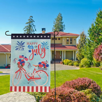 Drapeaux de jardin personnalisés en gros, motif Pâques, 12x18 pouces, pour décoration extérieure
