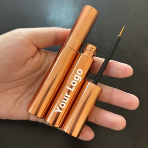 ISMAN - Tubo de Delineador de Ojos Redondo Mate de 10 ml, Color Oro Rosa, Botella Magnética para <span class=keywords><strong>Pegamento</strong></span>, Venta al por Mayor, Etiqueta Privada, Envase Cosmético Vacío Profesional - Product Image 1