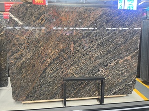 Mármol Natural Luca Negro Dorado, Base Negra Profunda con Vetas Doradas Bronceadas para Paredes y Encimeras de Lujo - Product Image 4