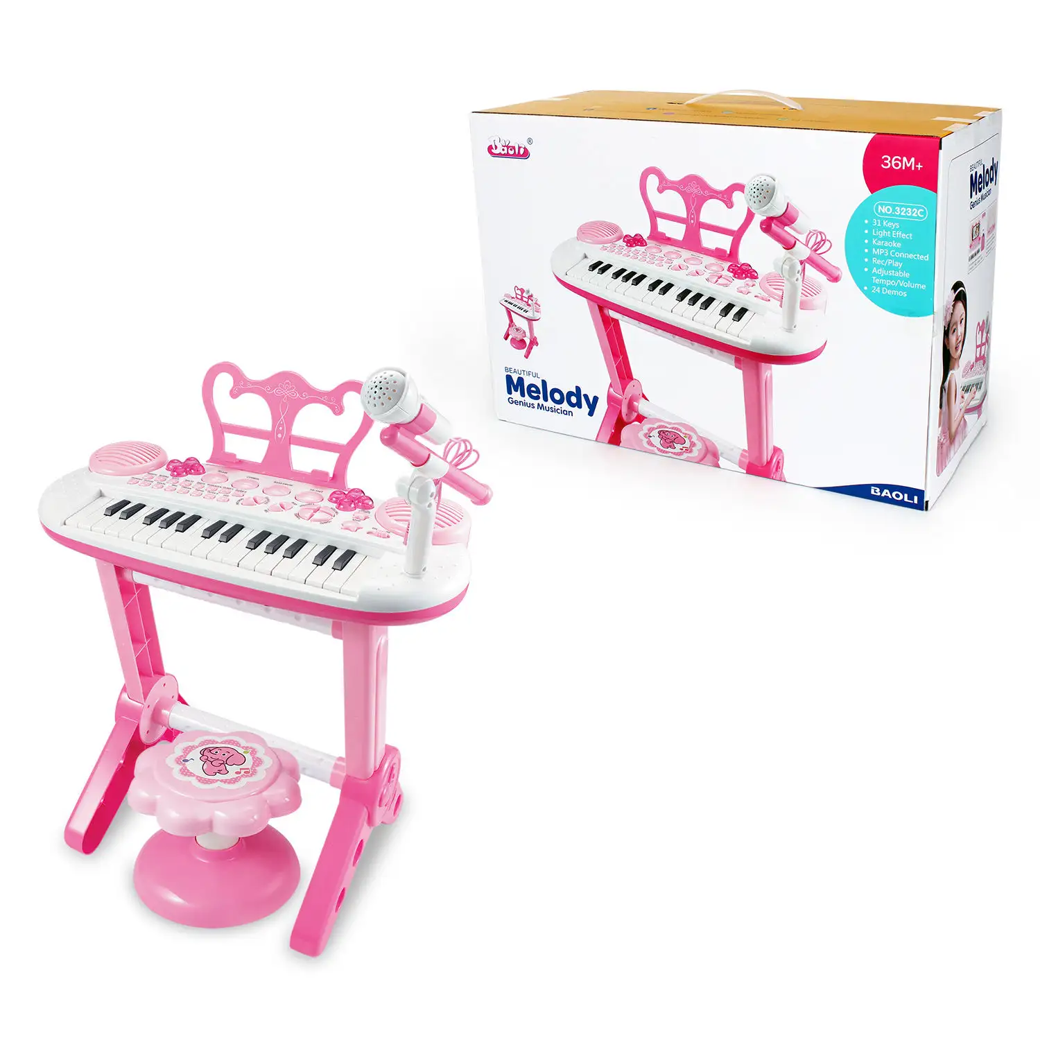 여자 전기 피아노 장난감 악기 조기 교육 장난감