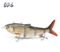 Leurre de pêche automatique et robotisé rechargeable par USB, 130mm 42g, leurre à hélice segmenté intelligent pour les poissons d'eau douce des lacs et des ruisseaux