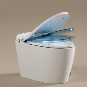 <span class=keywords><strong>WC</strong></span> intelligent minimaliste <span class=keywords><strong>sans</strong></span> réservoir MWD avec bidet intégré, commande latérale, chasse d'eau automatique et siège chauffant pour projets hôteliers - Product Image 2
