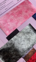 Cuir PU métallisé effet craquelé 1,0 mm pour chaussures de mode et sacs de soirée