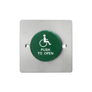 Пользовательская Дверная панель из нержавеющей стали, управление доступом, кнопка выхода с еврогрибами, панель с нажимным переключателем 3А, аварийный металлический аксессуар - Product Image 1