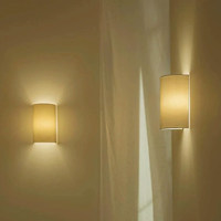 Lampe murale de chevet, lumière d'ambiance pour couloir, magasin de vêtements, restaurant, maison d'hôtes, style Wabi-Sabi, tissu, protection oculaire, LED, fer