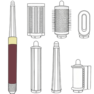 Dys HS 08 <span class=keywords><strong>Air</strong></span> Wrap Multi Styler, sèche-cheveux professionnel de salon de haute qualité, <span class=keywords><strong>fer</strong></span> à <span class=keywords><strong>boucler</strong></span>, boucleur automatique pour cheveux longs - Product Image 4