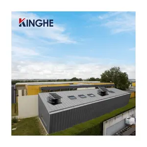 KINGHE Großhandel Gewächshaus Lager Strand kühler Solar panel Lüfter Fernbedienung Wechsel richter DC AC 3 Blatt Decken ventilator Kit