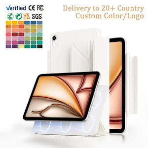2024 iPad Air étui de protection Y pliable Folio mince magnétique Double face Clip Anti-encrassement tissu <span class=keywords><strong>verre</strong></span> matériel <span class=keywords><strong>tablette</strong></span> étui - Product Image 1