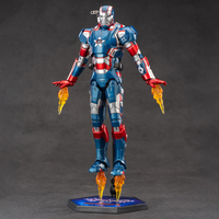 Zd Toys Iron Man Original Genuine Marvel 10th Anniversary Edition - War Machine Patriot 1.0 1/10 Figurines d'action 18cm 7in