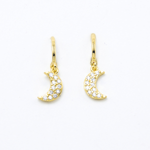 Vente chaude papillon Boucle D'oreille Micro Strass Boucle D'oreille Bijoux Avec Véritable Or Cuivre pour les Femmes - Product Image 4