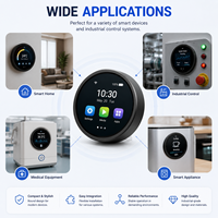 Module d'affichage HMI à bouton intelligent rond de 2,4 pouces, écran TFT LCD IPS rétroéclairé LED capacitif tactile 400x400 UART TTL LVGL