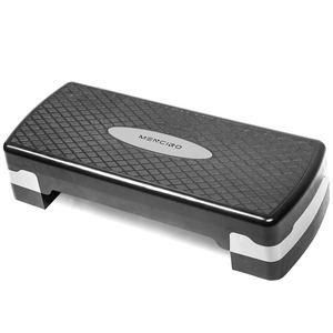 Factory Outlet Indoor Fitness Exercise <span class=keywords><strong>Aerobic</strong></span> <span class=keywords><strong>Step</strong></span> Board Matériau ABS Plate-forme grise noire pour aérobie et musculation - Product Image 1