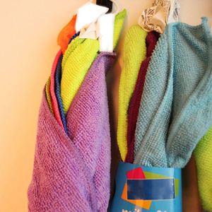 Wholesale Crystal Plated Microfiber Warp Woven Wash Towel Polishing Waxing Fiber Wipe Scouring <b>Pad</b> Car Cleaning - Product Image 2