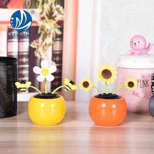 Bemay oyuncak özelleştirilmiş plastik renkli çiçek promosyon hediye <span class=keywords><strong>Flip</strong></span> <span class=keywords><strong>Flap</strong></span> güneş dans çiçek Powered dekorasyon aksesuarları - Product Image 4