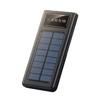 Banco de Energía con Cargador Inalámbrico de 36000 mAh, 4 Cables Integrados, Seis Salidas, Carga Rápida de 15 W, Bancos de Energía Solares