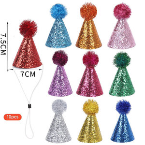 Chapeaux et accessoires de costume <span class=keywords><strong>pour</strong></span> chiots et chatons, mini-chapeaux <span class=keywords><strong>pour</strong></span> petits chiens, chapeaux d'anniversaire <span class=keywords><strong>pour</strong></span> chats, <span class=keywords><strong>pour</strong></span> mariages et fêtes - Product Image 2