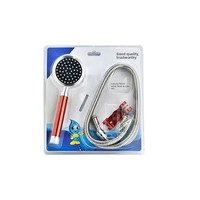 Kit de Douche Complet pour Salle de Bain : Tête de Douche, Tuyau et Accessoires – Design Moderne Minimaliste Brossé, Portable