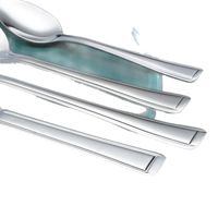 Ensemble d'ustensiles de table en acier inoxydable Dingyong OEM/ODM au design classique, manche durable, réutilisable, écologique, léger, résistant à la rouille
