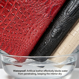Cuir synthétique perforé pour canapé, <span class=keywords><strong>coussin</strong></span> de moto, vêtements et intérieur de <span class=keywords><strong>voiture</strong></span>, résistant à la décoloration, texture sur modèle en cuir synthétique - Product Image 4