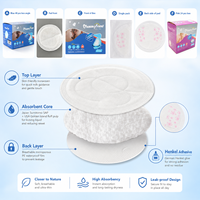 MummyFriend Almohadillas Absorbentes Desechables Tridimensionales Transpirables para Lactancia, de Tela No Tejida con Pulpa de Madera y SAP, para Maternidad