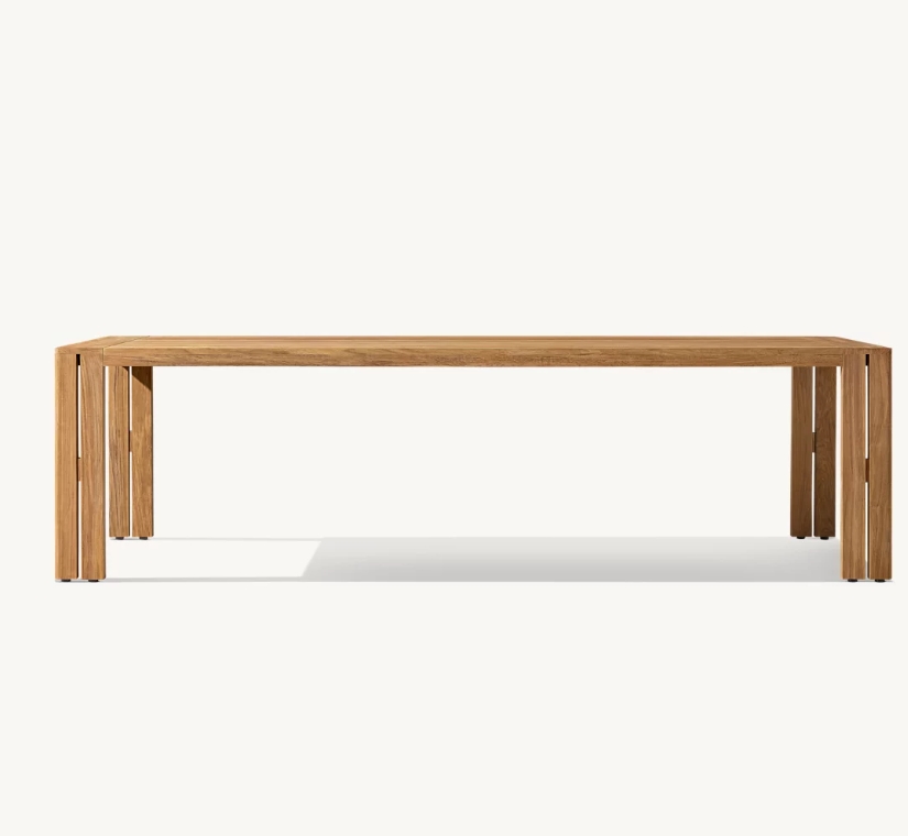 Outdoor Garden Sets Dining Table Set 6 Chairs Furniture Matira Teak Rectangular Dining Table Teak Dining Armchair