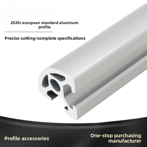 Profilé en aluminium 6063 norme européenne 2020R, en forme d'arc, <span class=keywords><strong>20x20</strong></span>, en alliage d'aluminium semi-circulaire, petit coin 20R pour découpe - Product Image 3