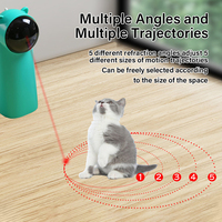 Pointeurs laser modernes de chat de robot électrique matériel en plastique interactif de mouvement rotatif automatique